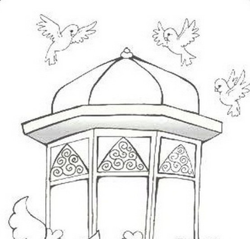 عکس نقاشی کودکانه امام رضا
