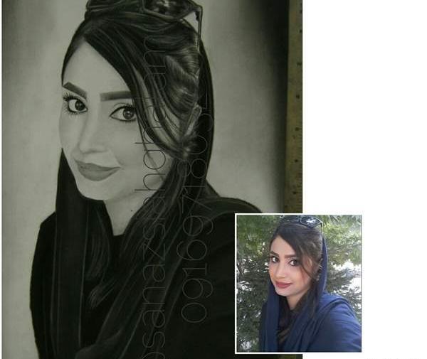 عکس نقاشی سیاه قلم نی نی سایت