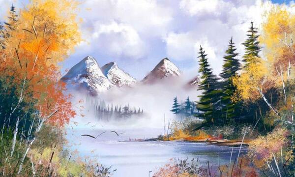 عکس طرح نقاشی منظره