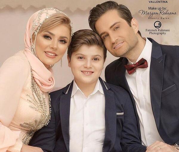 عکس آتلیه خانواده سه نفره