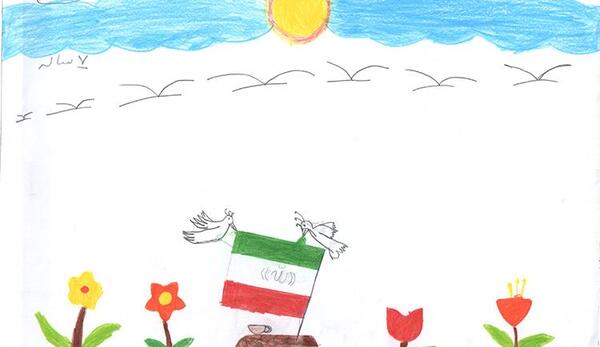 عکس نقاشی کودکانه هفته دفاع مقدس