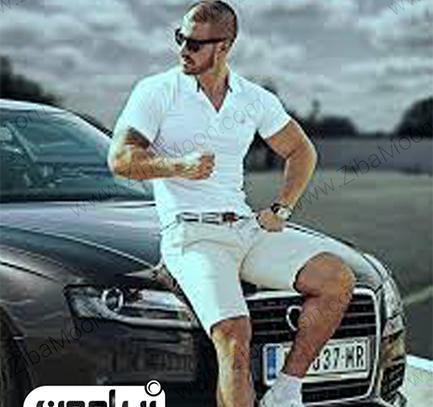 ژست عکس پسرانه با ماشین
