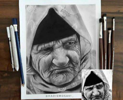 عکس نقاشی صورت حرفه ای
