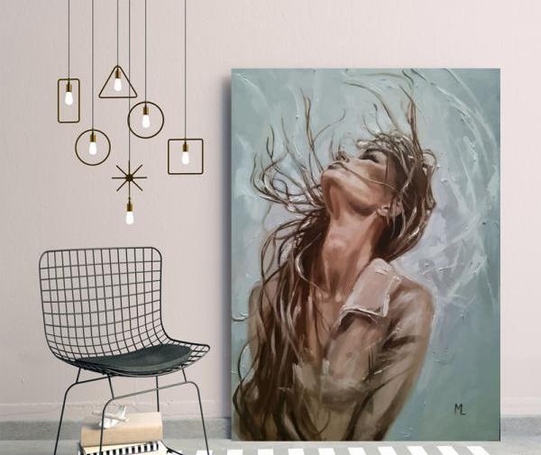 عکس نقاشی مدرن پرتره