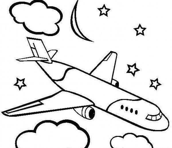 عکس مدل نقاشی هواپیما کودکانه
