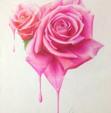 عکس نقاشی گل خفن