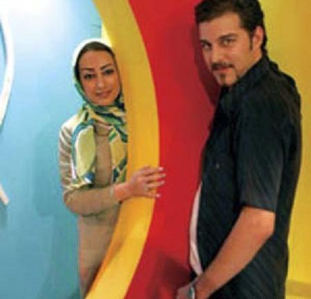 عکس باربد بابایی با همسر