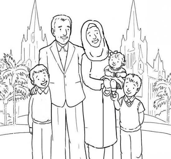 عکس نقاشی کودکانه خانواده