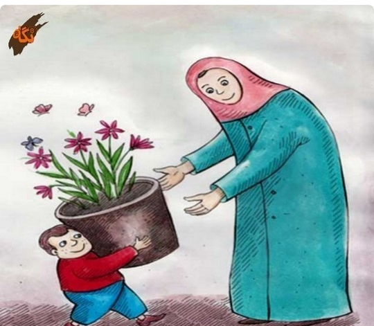 عکس نقاشی های زیبا روز مادر