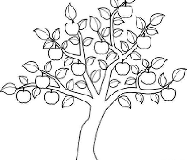 عکس طرح نقاشی درخت کودکانه