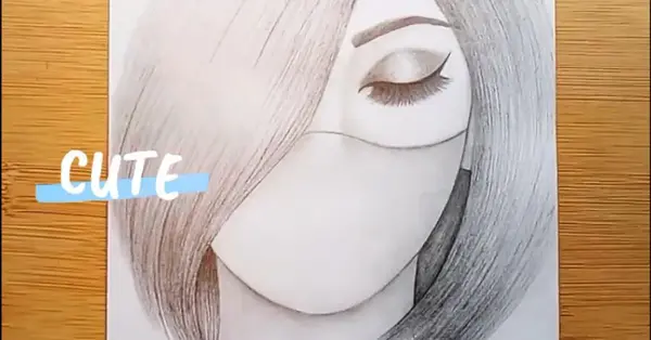 عکس نقاشی فانتزی سیاه و سفید