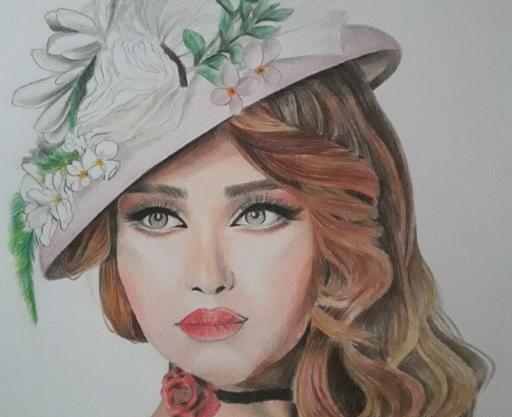 عکس مدل طراحی نقاشی با مداد رنگی
