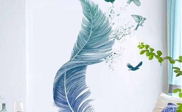 عکس نقاشی مدرن روی دیوار