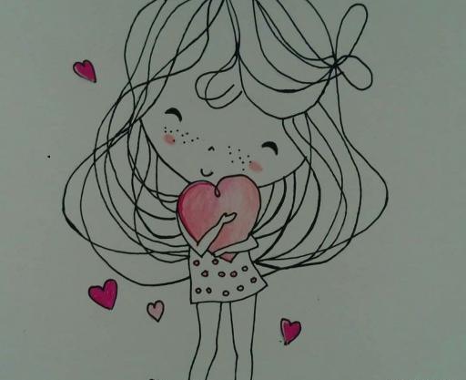 عکس نقاشی دخترانه چهره