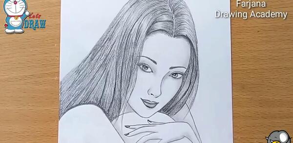 عکس نقاشی دخترانه چهره