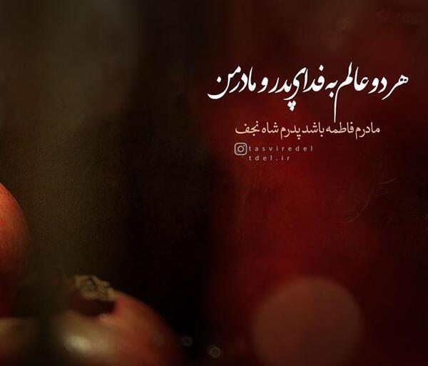 عکس مادرم فاطمه باشد پدرم شاه نجف