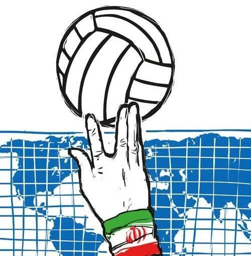 عکس نقاشی والیبال