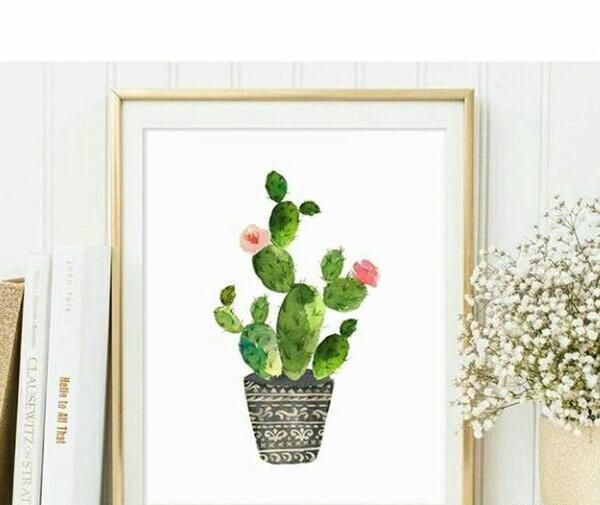 عکس نقاشی فانتزی کاکتوس