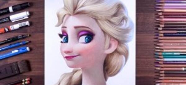 عکس نقاشی صورت السا