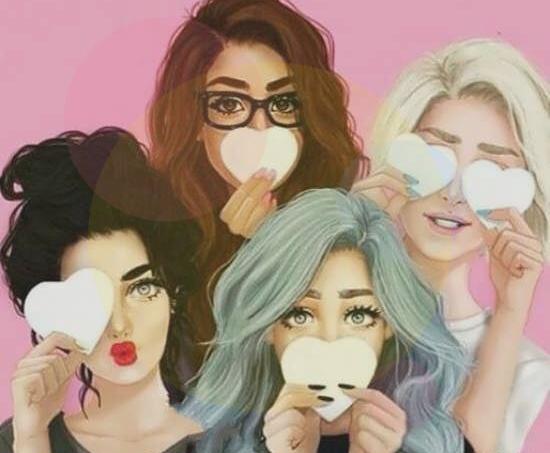 عکس پروفایل پنج نفره دخترانه فانتزی