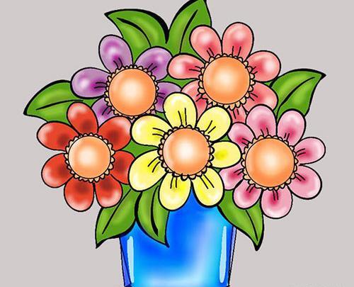 عکس نقاشی گل فروشی