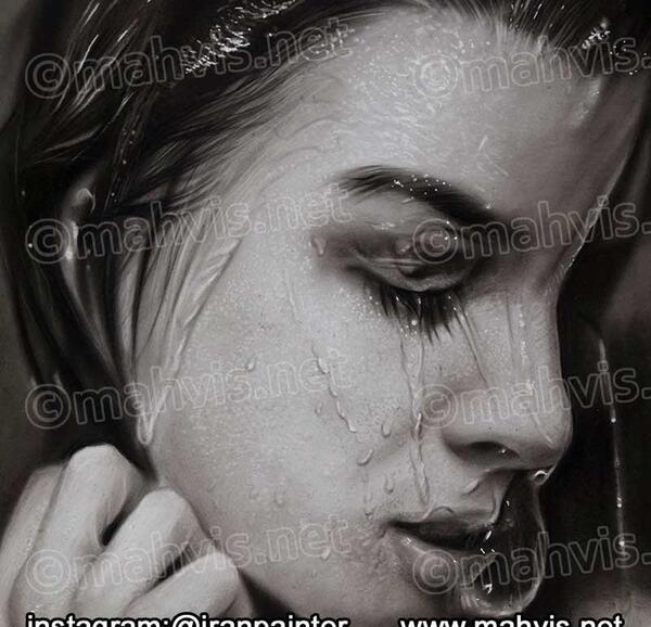 عکس نقاشی زغال چهره