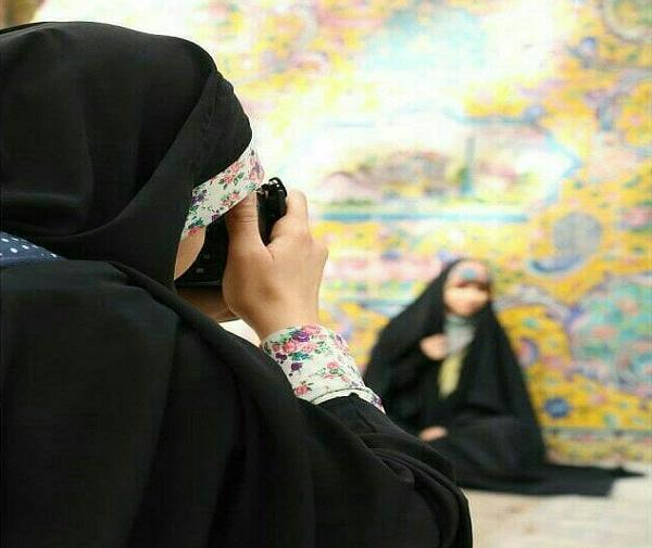 عکس دخترانه چادری سه نفره