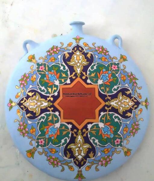 عکس طرح خام نقاشی روی کوزه سفالی