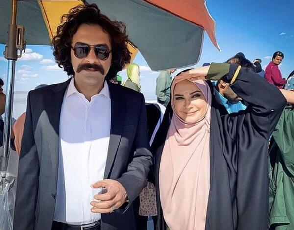 عکس دونفره با چادر