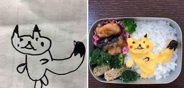 عکس نقاشی غذا فانتزی