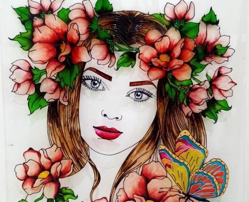 عکس نقاشی روی شیشه مدرن