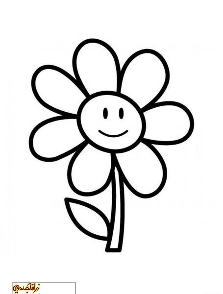 عکس نقاشی گل آسان