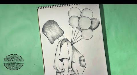 عکس نقاشی دخترانه تنها