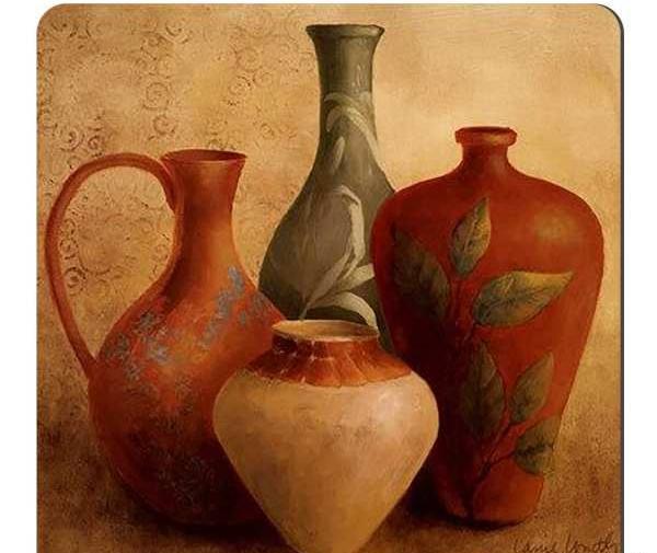 عکس نقاشی ظروف