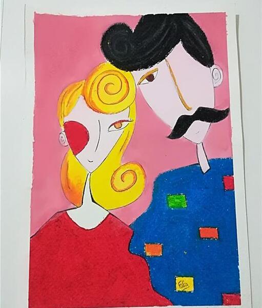 عکس نقاشی مدرن گرافیکی