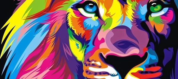 عکس نقاشی مدرن گرافیکی