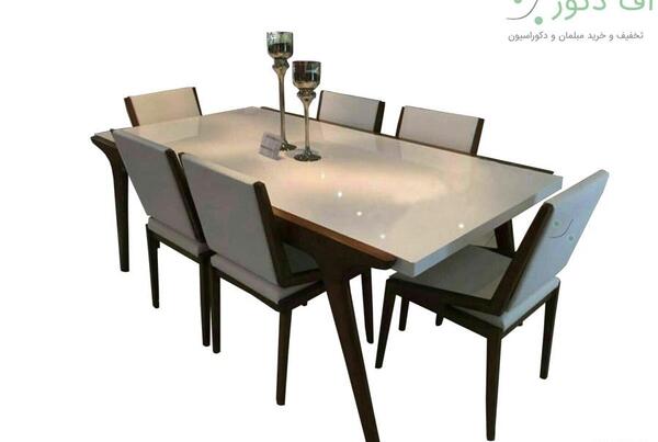عکس میز ناهار خوری هشت نفره