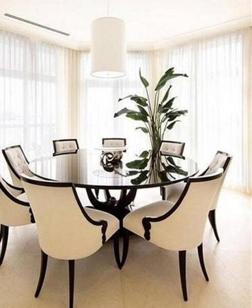 عکس میز ناهار خوری هشت نفره