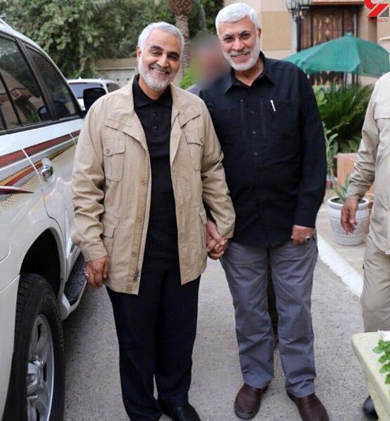 عکس سه نفره سردار سلیمانی