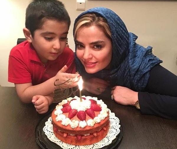 عکس دونفره با کیک