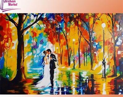 عکس کوبیسم نقاشی مدرن عاشقانه