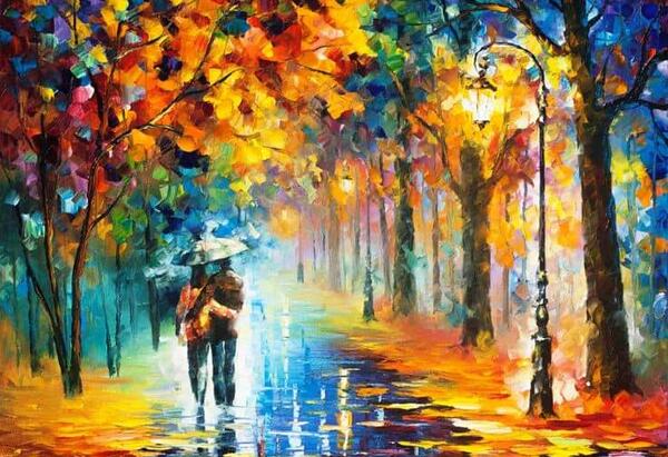 عکس نقاشی مدرن پاییز