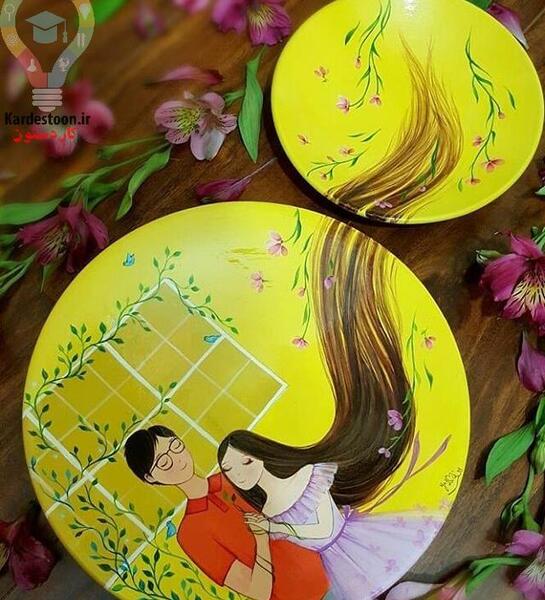عکس طرح های جدید نقاشی روی سفال