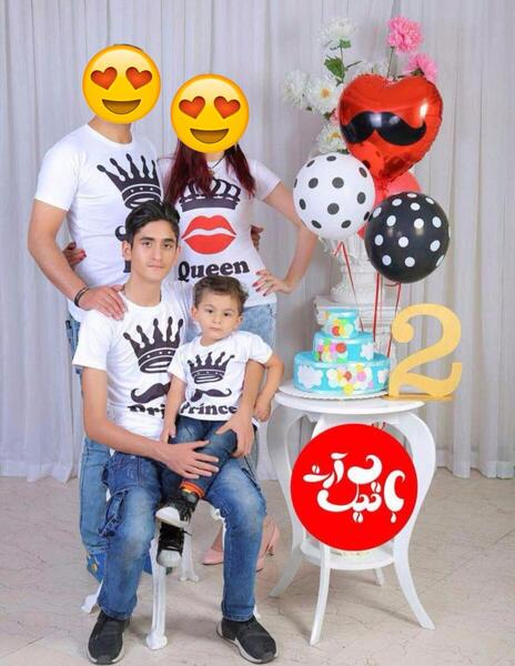 عکس سه نفره تولد