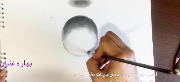 عکس صفر تا صد نقاشی سیاه قلم