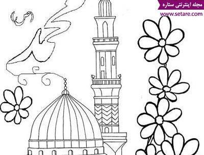 عکس نقاشی کودکانه رحلت پیامبر