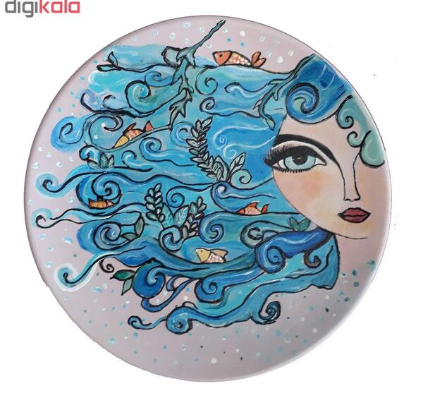 عکس طرح فانتزی نقاشی روی سفال