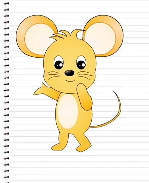 عکس نقاشی ساده موش