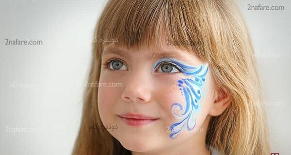 عکس نقاشی صورت دخترانه ساده