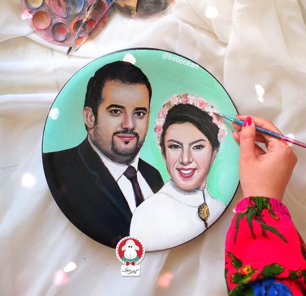 عکس نقاشی صورت عروس